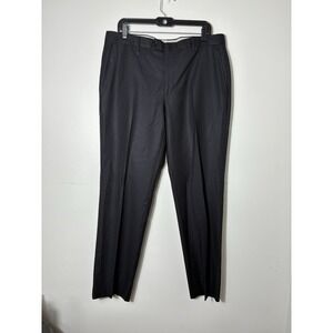 Made In Italy 100% Wool Men's Business Pants Sz 40/30 Black Preppy Quiet Luxury